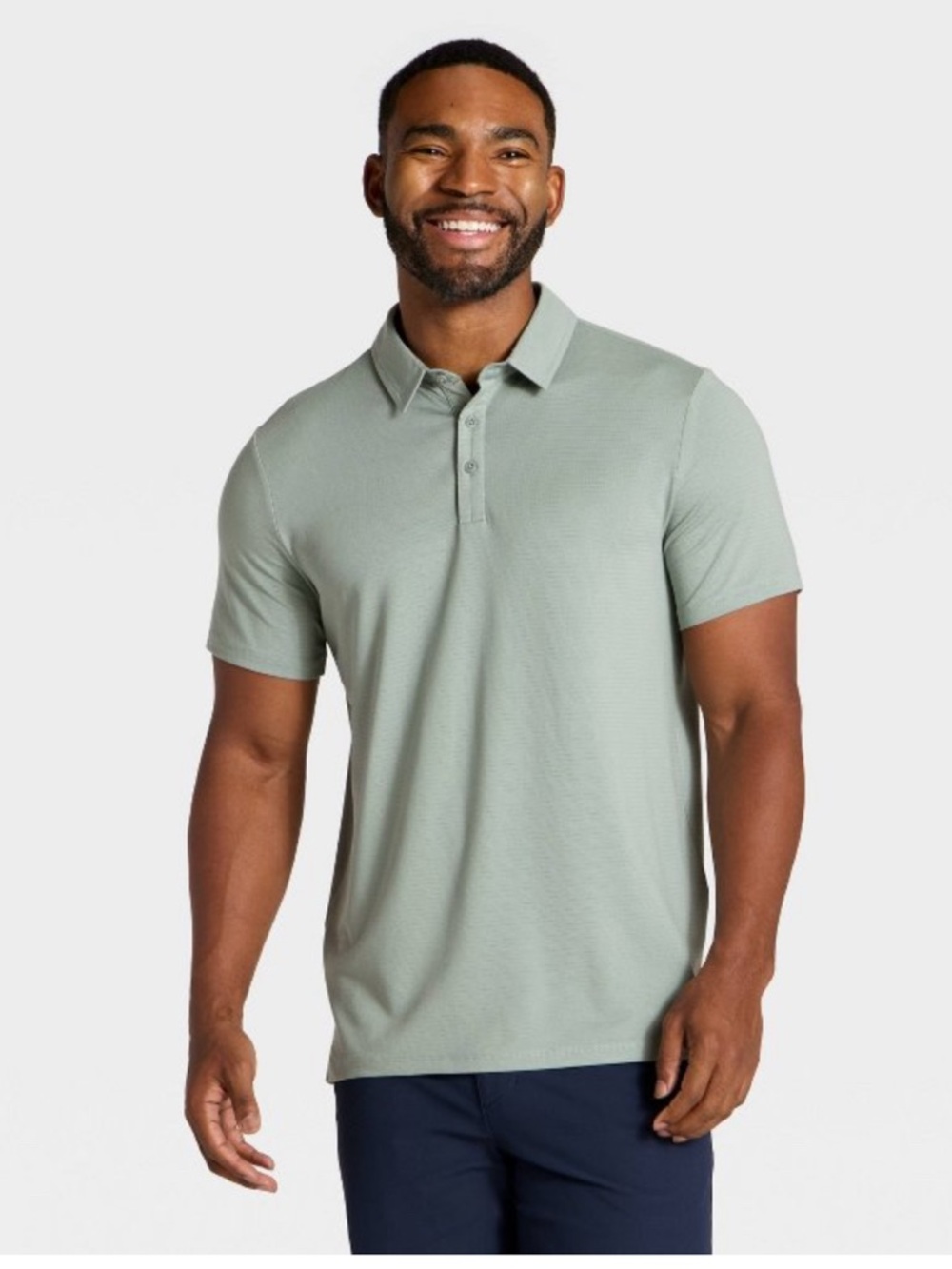 all in motion Sage Green Short Sleeve Polo